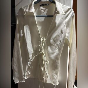 Zara top Satin XS